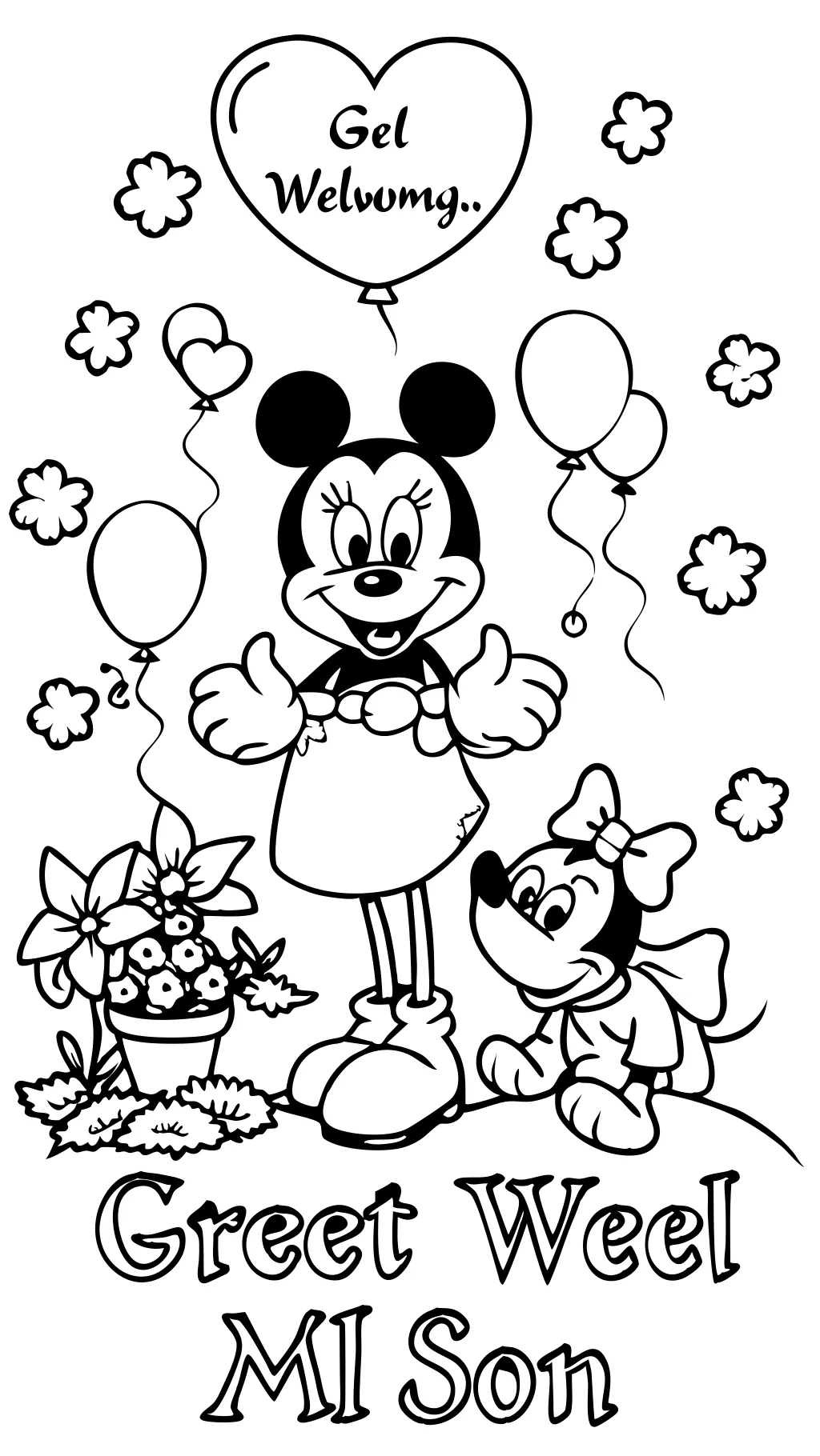 disney get well soon coloring pages